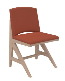 Chaise rembourrée appui sur table Soline